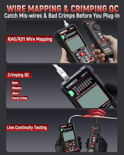 KAIWEETS Digital Multimeter Wire Tracer Kit with NCV Voltmeter for Home DIY