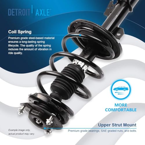 Detroit Axle - AWD Front Steering Knuckles for 2007-2010 Toyota Sienna - size: 4QU48674/ Big strut kit
