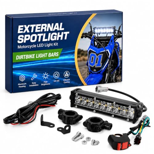 PSLER Dirt Bike Light Bar - 20W Motorcycle Light for CRF110 TTR110 KLX110