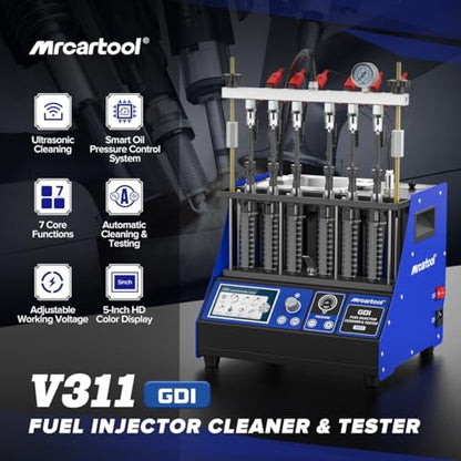 V311 Fuel Injector Cleaner Machine for GDI/EFI/FSI Injector Testing - size: GDI V311
