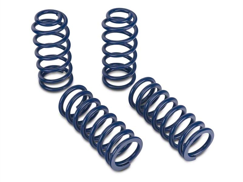 Lowering Springs | Linear Standard Rate Suspension Upgrade with 1.5-Inch Drop | Blue Finish Performance | Compatible with Ford Mustang Coupe 1979-2004 Excluding 1999-2004 Cobra - size: Touring (79-04 Coupe, Excluding 99-04 Cobra)