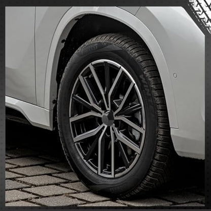 4 Pack Wheel Center Caps Kit for 2.75" 2-3/4", OD 72.5 mm / 2.85 inch ID 70 mm / 2.75 inch hub caps, Snap-in High Gloss Black ABS-Plastic Rim Covers - color: high gloss black
