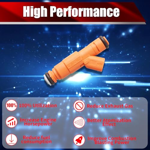 Set of 10 Fuel Injectors 0280155917 FJ322 822-11150 Replacement - size: FJ322
