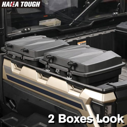 HAKA TOUGH Storage Cargo Box 5.5GAL for Polaris Ranger 1000/XP/900/Crew/570 Mid-Size/Fullsize General 1000 4 Accessories for General 1000 Tool Box Rear Trunk Storage Waterproof