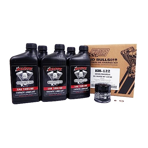 Klotz 5 Quart 15W-60 Synthetic Oil Change Kit for Indian™ PowerPlus Motorcycle - size: 5 Quart - Indian PowerPlus