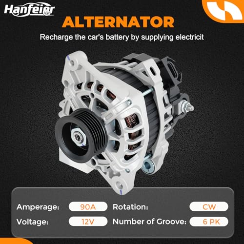 13209N Alternator for Hyundai Kia Accent Veloster Rio 2012-2017 - size: 13209