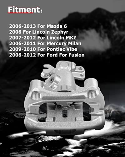 cciyu Rear Left & Right Disc Brake Calipers w/Bracket 18B5002 18B5003 - size: Rear[18B5002+18B5003]