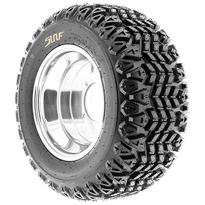 Set of 4 SunF G003 all-terrain 22x11-10 Front & 22x11-10 Rear ATV UTV Golf-Cart Turf Trail Tires, 4 Ply, Rim(s) NOT included