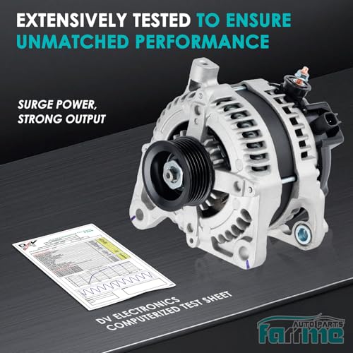11295 Car Alternator Fit for Chrysler Town & Country 2008-2010 - size: 11295N for Grand Caravan 3.3L 3.8L 08-10