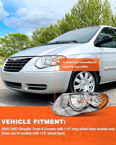 for 2004-2008 Ford F150 Headlights Chrome Housing - color: A-Chrome Housing Amber Reflector