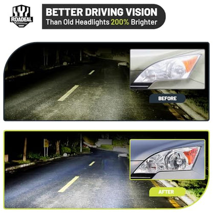 Headlights for 2007-2011 Honda CR-V EX, EX-L, LX, SE 4-Door