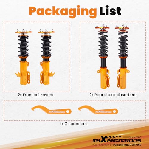 maXpeedingrods Coilovers for Toyota Camry 1992-2001, for Lexus ES300 92-01