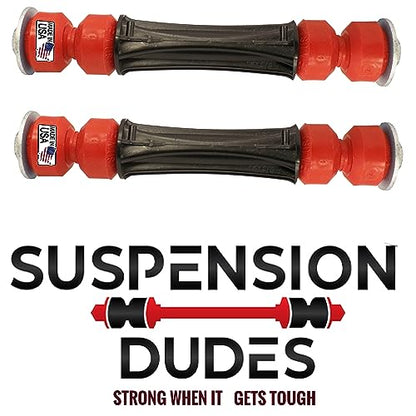 Suspension Dudes PAIR Front Sway Bar Stabilizer CODE RED Link Kit FITS Avalanche, Blazer, Escalade, Suburban, Sierra, Savana, Silverado, Tahoe, Yukon, Hummer, 1978-2019 K80631 K700539 - size: CODE RED Front Link Kit