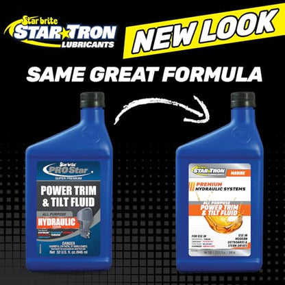 STAR BRITE Power Trim & Tilt Fluid - Formulated for Maximum Pump and Seal Life With Special Anti-Wear, Anti-Foam Additives, Superior Lubrication Additives and Corrosion Inhibitors - style: 32 Oz