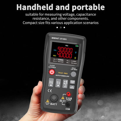 ZOYI Battery Internal Resistance Tester 2 in 1 multimeter Battery Voltage Meter Car Battery Tester for AAA AA Model 0.1mΩ-200Ω