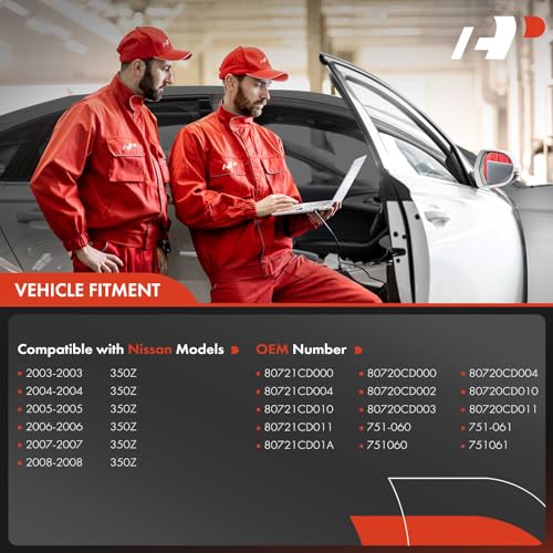 A-Premium Front Driver and Passenger Side Power Window Regulator with Motor - style: Front Driver+Passenger (LH+RH)