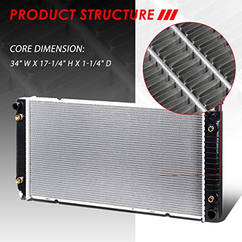 Auto Dynasty 1693 Radiator for 1992-2000 Chevy GMC C/K Suburban 3500HD - color: 92-00 C/K 5.0L 5.7L 7.4L
