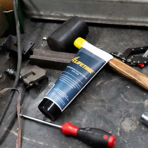 4LifetimeLines Multi-Purpose Silicone Grease – 4 oz Tube, Brake Caliper Grease, Brake Lubricant, All-Weather Lubricant for Auto, Home, Farm & Shop, Long-Lasting Versatility - size: 4oz Tube