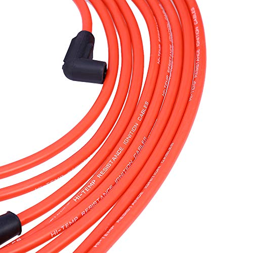 10.5 MM High Performance Spark Plug Wire Set for HEI SBC BBC 350 383 454 Electronic (9Pcs)