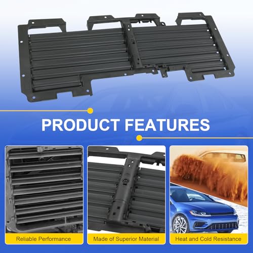 Active Grille Shutter Compatible with 2015-2020 Chevrolet Suburban Tahoe - size: w Motor