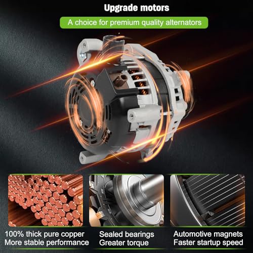 SCITOO 21237 Alternator 12V 135A fit for Honda for Civic 1.5L 2016-2017 - size: Small, style: 21237 Alternator