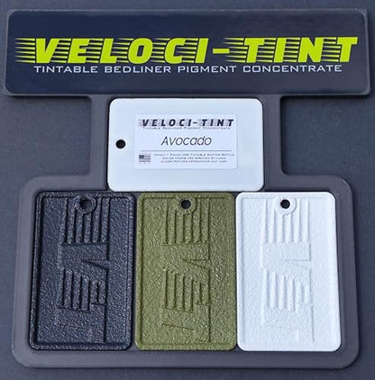 VelociTint Bedliner Pigment Concentrate 2oz Pouch for 2K Urethane Tintable Bed Liner 200+ Colors Available (Avocado) - color: Avocado