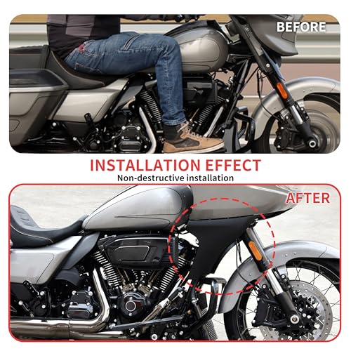 Side Fairing Panel Spoiler Support Brackets for Road Glide 24-up
