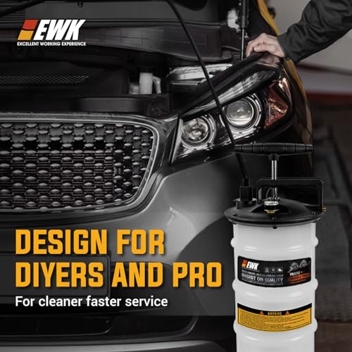 EWK 8L Heavy Duty Manual Oil Extractor Change Pump - size: 8L (With Reinforced Tank)