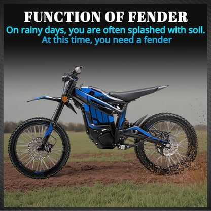 Motorcycle Rear Fender Mudguard Protector for Talaria Sting MX3 MX4 MX5 - color: Black
