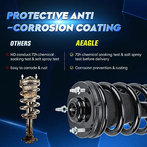 Front Strut Shock Assembly w/Coil Spring for Chevy Silverado/GMC Sierra 1500 2007-2013, Replace 139105, Left & Right, 2PCS - size: Front