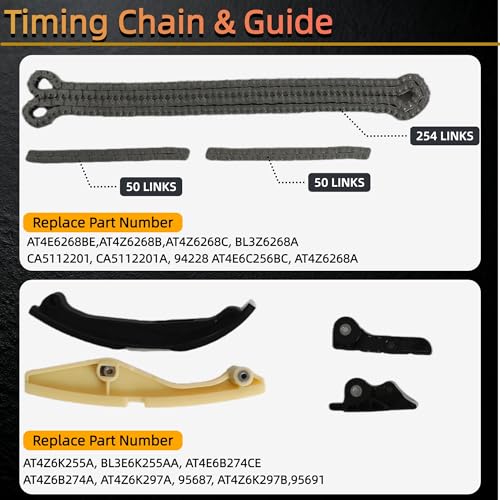 Timing Chain Kit with Water & Oil Pump for Ford Lincoln 3.5L 3.7L 11-19