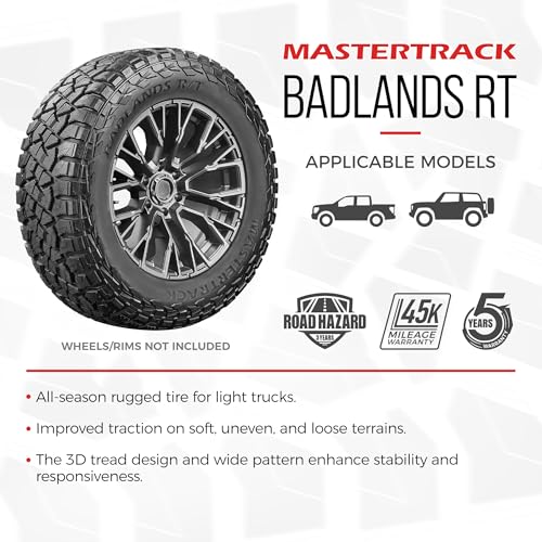 Set of 4 (Four) Mastertrack BADLANDS RT LT285/75R16 126/123Q 10PR E Tires - size: LT285/75R16