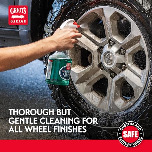 Griot's Garage Wheel Cleaner for All Finishes, Car Tire Rim Cleaning, Brake Dust and Grime Remover, PH Balanced, 11107, One Gallon - size: 128 Fl Oz (Pack of 1)