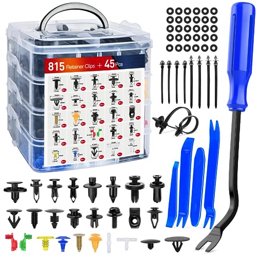 Nilight 860Pcs Car Push Retainer Clips & Auto Fasteners Assortment - color: 860Pcs Clips + Remover