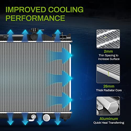 AUTOSAVER88 Radiator Compatible with 2002 2003 2004 2005 2006 Camry 2004-2007 2008 Solara 2.4L L4 - style: 02-06 Camry L4 2.4L