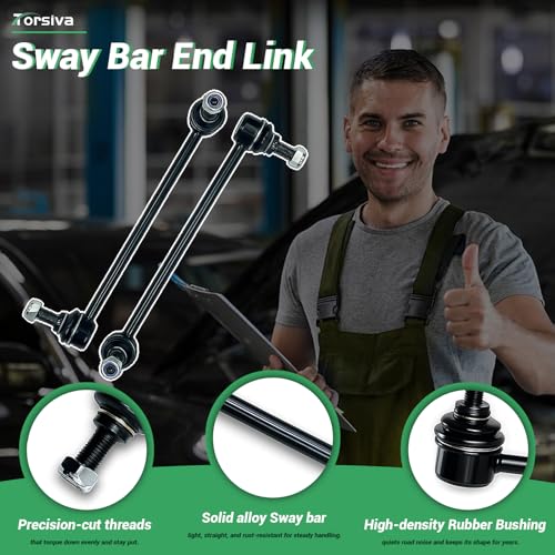 2PCS Front Sway Bar End Links for Buick 2010 2011 2012 2013 2014 2015 2016 LaCrosse, 2012-2017 Regal, for Cadillac 2013-2017 2018 2019 XTS, for Saab 2010-2011 9-5 K750400 - size: K750400 X2