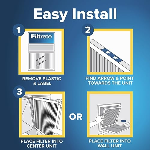 Filtrete 14x20x1 Air Filter, MERV 5, MPR 300, 6 HVAC Filters - size: 14x20x1
