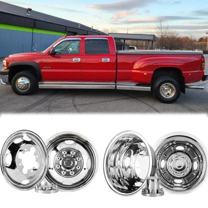 4X 16 Wheel Simulators For 01-07 Chevy GMC 3500 Truck 03-21 G3500/G30 Van - size: 16"#4