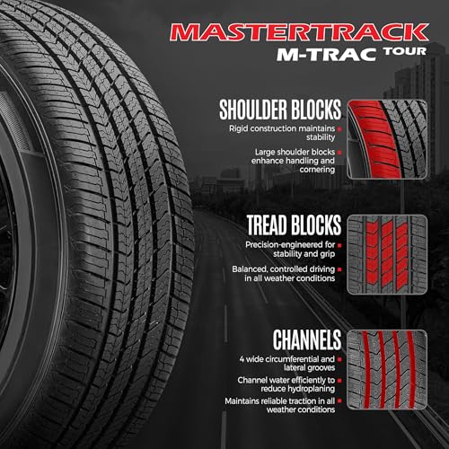 Set of 4 Mastertrack M-TRAC TOUR 205/55R16 91V All Season Tires - size: 205/55R16