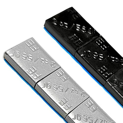 +Auto 2 oz Steel, Adhesive Stick on Wheel Weights, EZPeel Tape. Cars, Trucks, SUVs, Motorcycle, Low Profile, Rim Contoured, U.S.A. Professional Grade, 72pcs/Box (Silver) - color: Silver