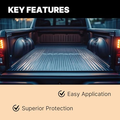 LAUCO Truck Bed Coating Black Aerosol Spray, Pack of 12, 15oz, Textured Non, Skid Finish, Scratch and Rust Protection for All Truck Beds, Tailgates, Bed Rails 50761