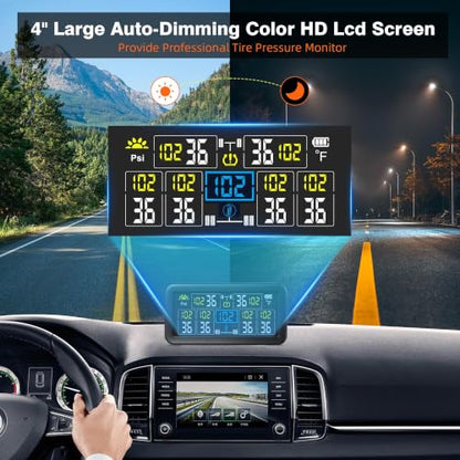 Rv Tire Pressure Monitoring System, Tire Pressure Monitor - size: 6 Sensors