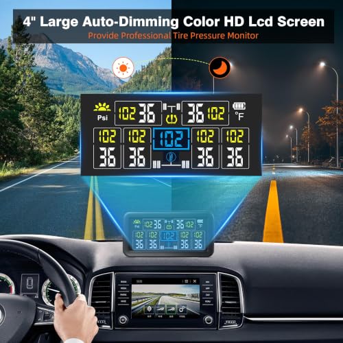 Rv Tire Pressure Monitoring System, Tire Pressure Monitor - size: 6 Sensors