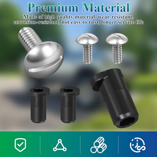 Center Caps Screws&Insert for 1980-1996 Ford F-150 & Bronco,1992-1996 Van - style: 3 Sets
