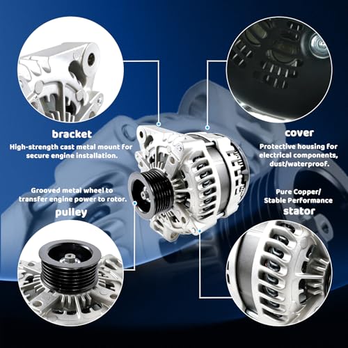 WorldCraft 12V 170A IP67 Waterproof Alternator for Fit Buick Enclave XTS - size: 104210-6010