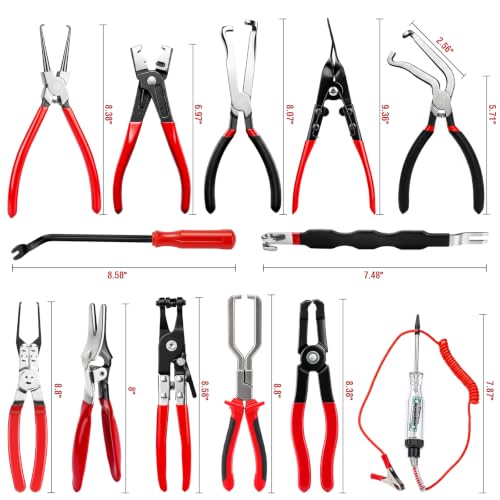 17PC Electrical Disconnect Pliers & Terminal Removal Kit for Cars - size: 17Pcs