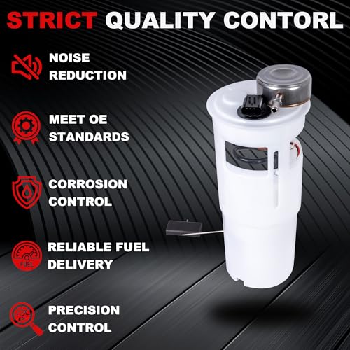 Electric Fuel Pump Assembly w/Sending Unit Compatible for Dodge Ram 1500 2002-2003 3.7L 4.7L 5.9L w/26 Gallon Only Replaces E7161M/FG0423