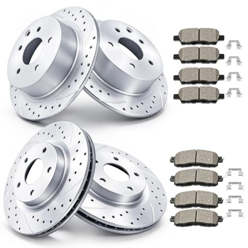 Acinoparts Front (11.65") and Rear (11.46") Brake Kit for 2013 2014-2018 - size: ABK00501