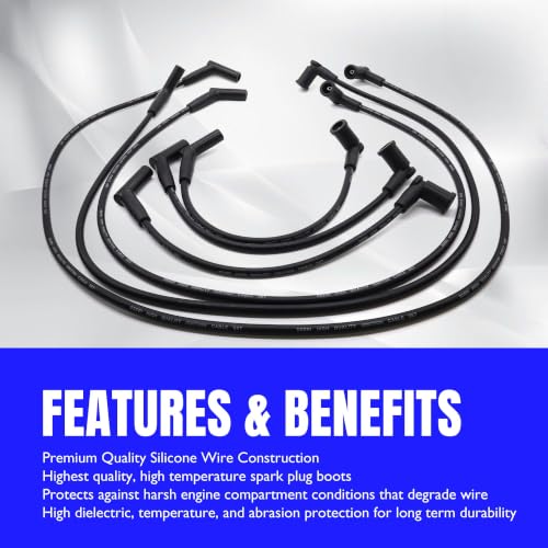 671-6108 Ignition Spark Plug Wires Set of 6 - style: 671-6108