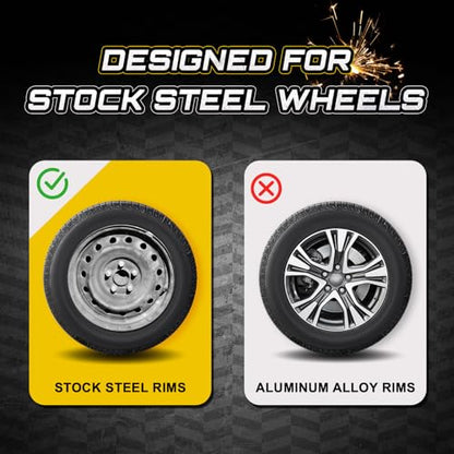 Akcsport Premium Hubcaps Wheel Covers for Toyota Nissan Kia Volkswagon 15 inch to 17 inch (Red JDM Style, 16 inch) - size: 16 inch, style: Red JDM style